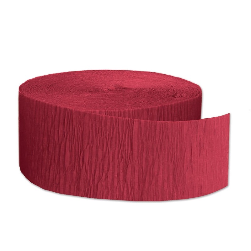 12 Pack Beistle FR Party Festive Crepe Streamer - red