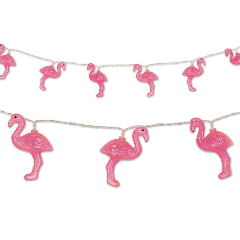 12 Pack Beistle Luau Party Flamingo String Lights 6 Ft