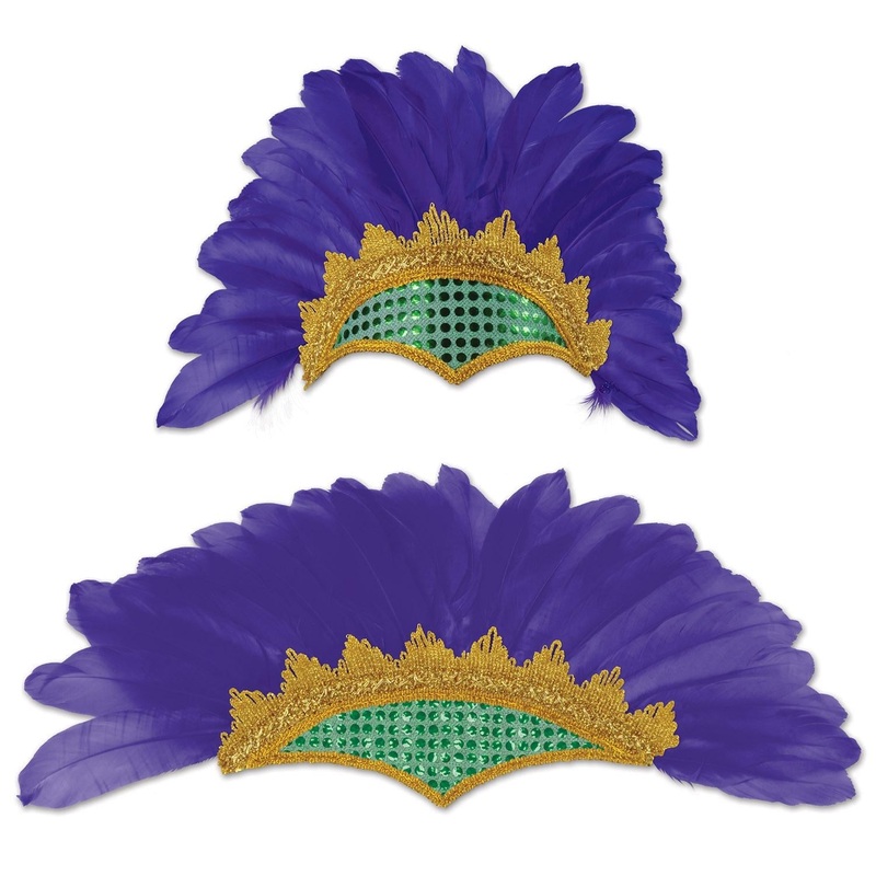 12 Pack Beistle Mardi Gras Showgirl Headpiece