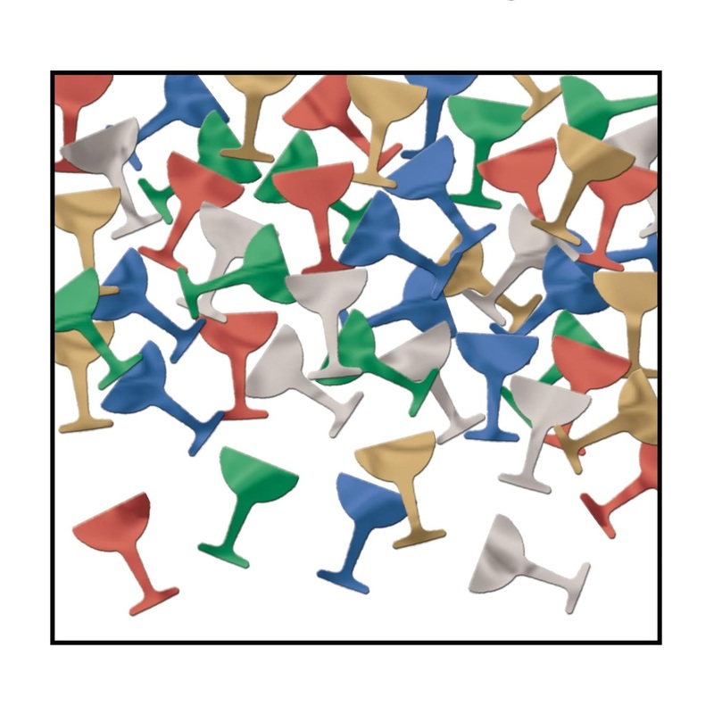 12 Pack Beistle New Year's Eve Confetti Goblets multi-color (1 Oz per Pack)