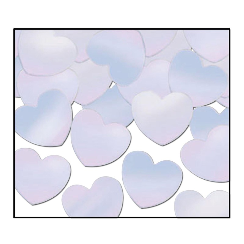 12 Pack Beistle Party Confetti Hearts opalescent (1 Oz per Pack)