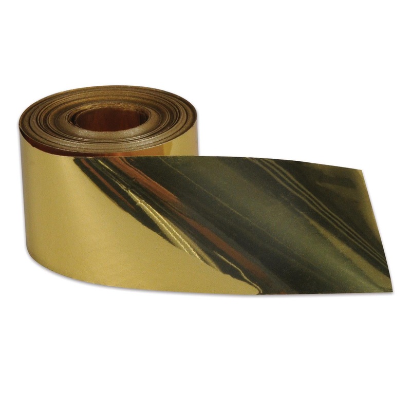 12 Pack Beistle Party Gleam 'N Streamer Metallized Streamer - gold