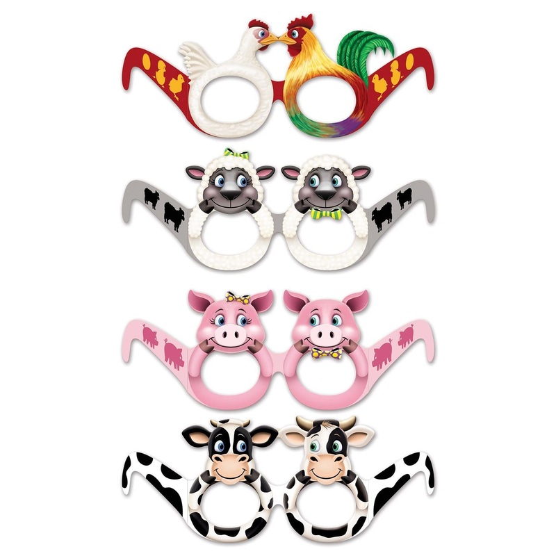 144 Pair Beistle Farm Animal Eyeglasses