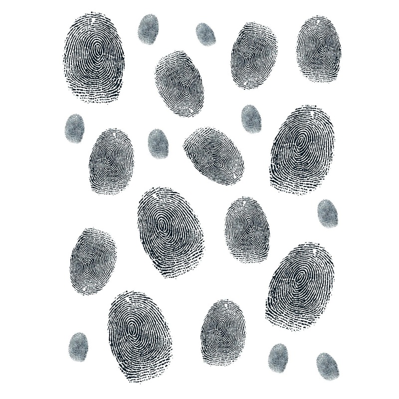 264 Piece Beistle Fingerprints Party Peel 'N Place Clings