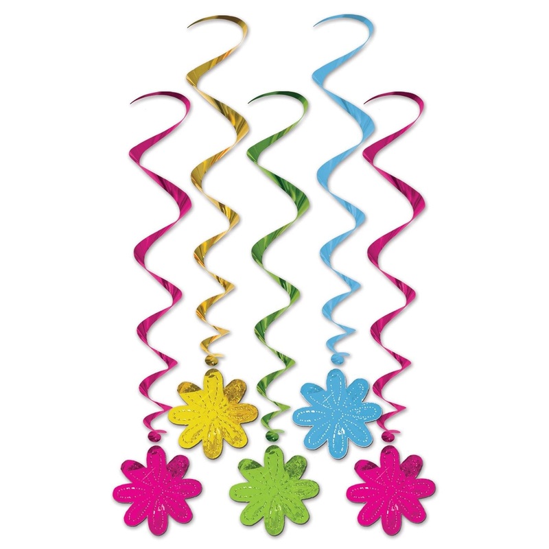 30 Piece Beistle Flower Party Whirls