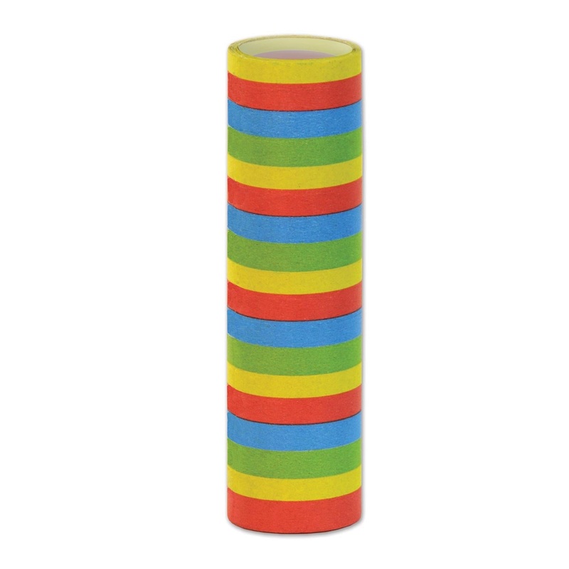50 Pack Beistle New Year's Eve FR Serpentine Throws- multi-color 18/Roll
