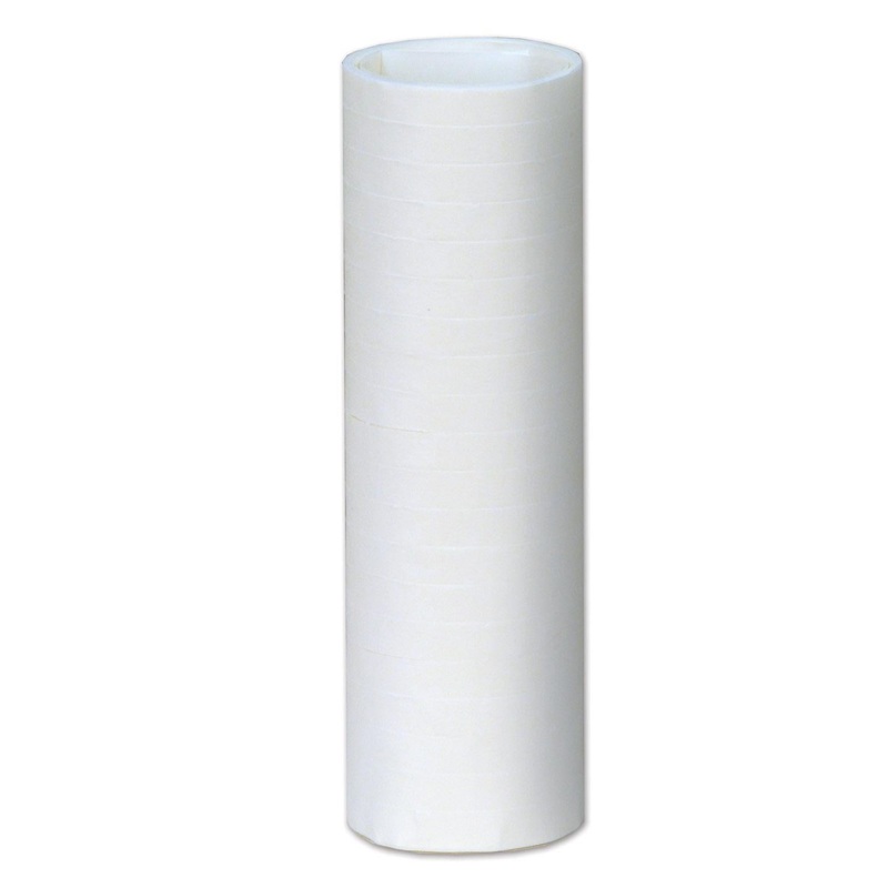 50 Pack Beistle New Year's Eve FR Serpentine Throws - white 18/Roll