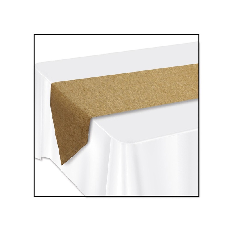 6 Pack Beistle Faux BurlapParty Table Runner