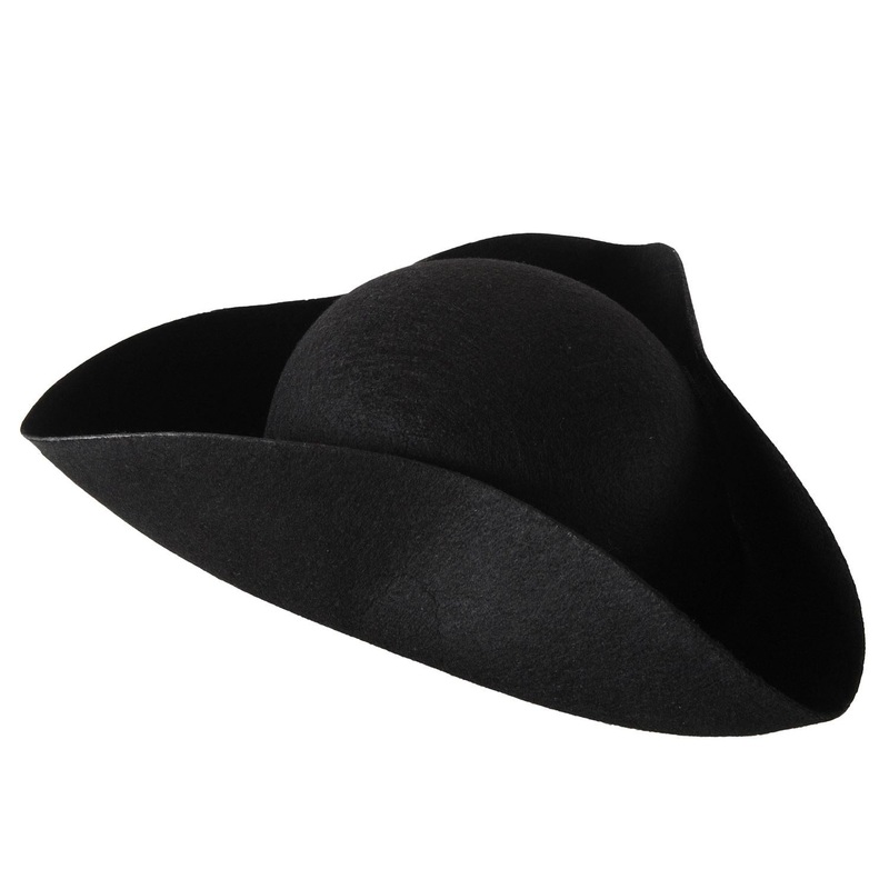 6 Pack Beistle Felt Tricorn Hat