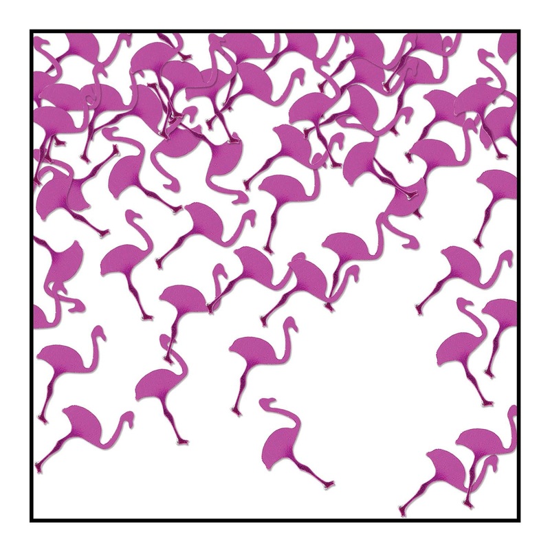 6 Pack Beistle Luau Party Flamingos Confetti (0.5 Oz/Pkg)