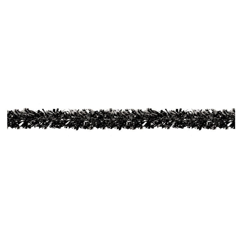 12 Pack Beistle 6-Ply Party Metallic Festooning Garland - black
