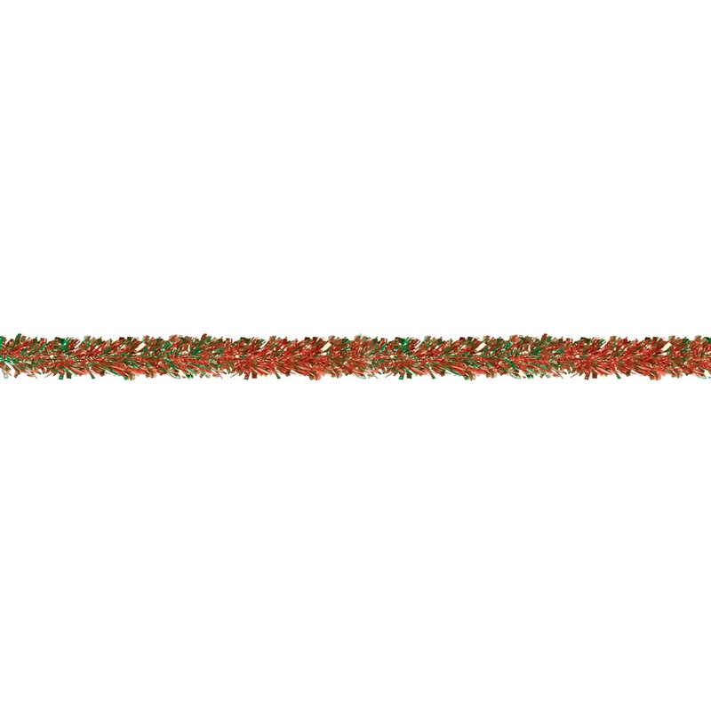 12 Pack Beistle Christmas 6-Ply Metallic Festooning Garland - red/green