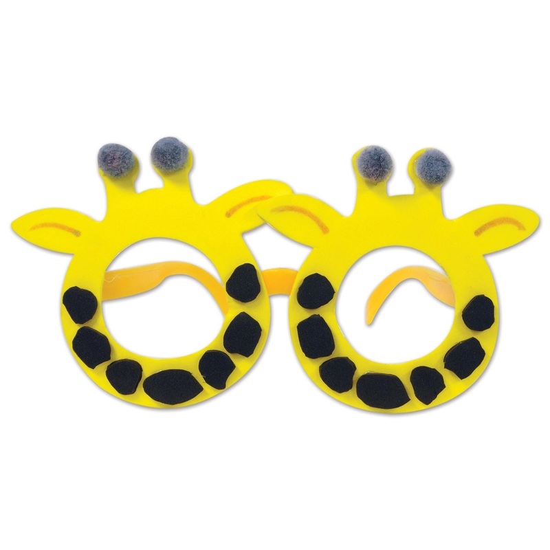 12 Pack Beistle Giraffe Glasses