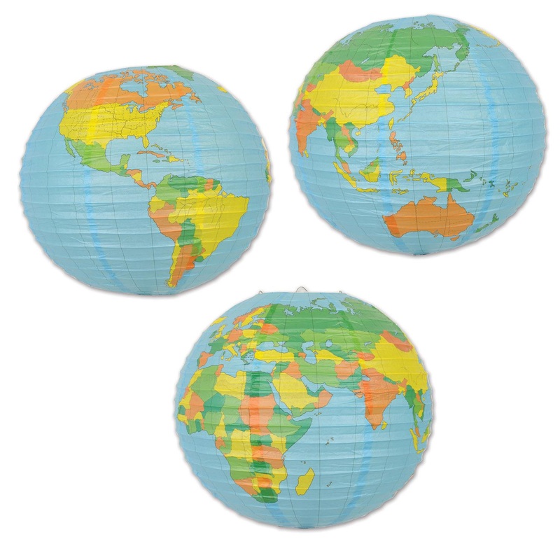 12 Pack Beistle Globe Party Paper Lantern
