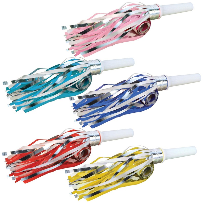 192 Pack Beistle New Year's Eve Packaged Fringed Party Blowouts
