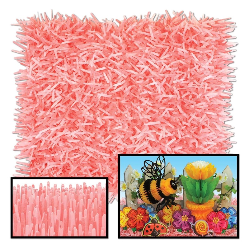 24 Pack Beistle Packaged Fringed Party Tissue Mats - dusty rose/pink