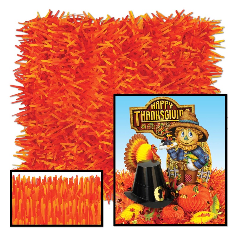 24 Pack Beistle Packaged Fringed Tissue Party Mats - golden-yellow - orange - red