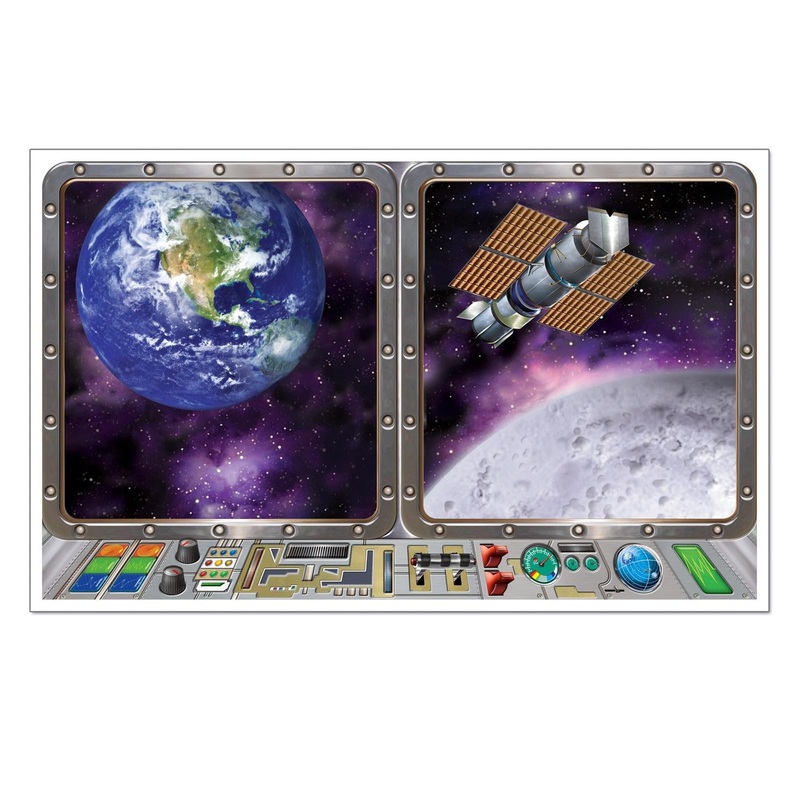 6 Pack Beistle Galaxy Party Insta-View Decoration
