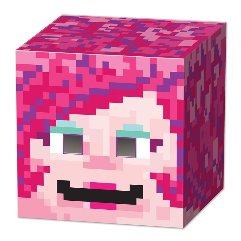 6 Pack Beistle Gamer Girl 8-Bit Box Head