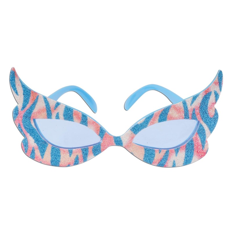 6 Pack Beistle Glittered Rock/Roll Diva Fanci-Frame Glasses