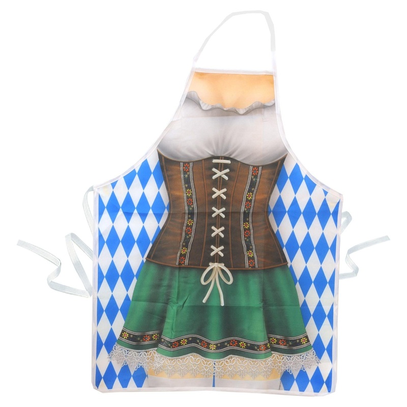 6 Pack Beistle Oktoberfest Fraulein Fabric Novelty Apron