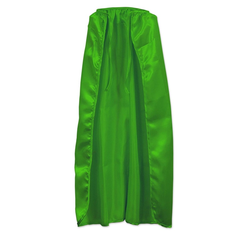 12 Pack Beistle Fabric Cape - green - string-tie closure