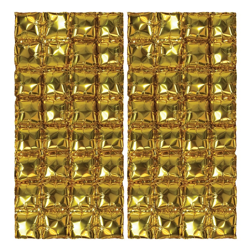 12 Pack Beistle Gold Foil Party Balloon Backdrops