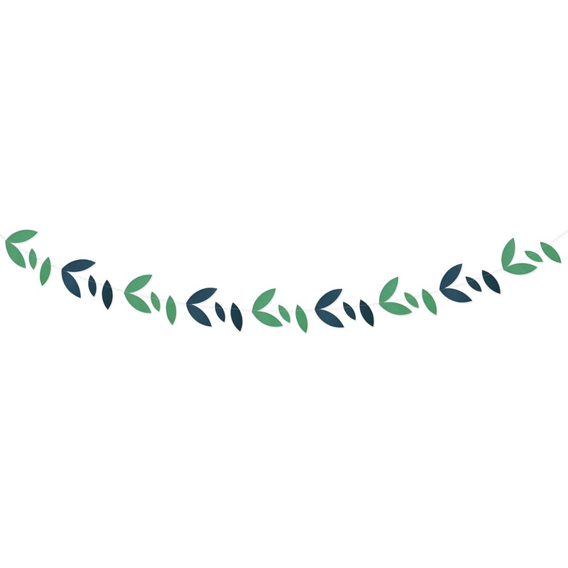 12 Pack Beistle Luau Party Green Leaves Garland