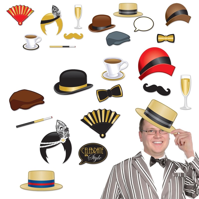 144 Pack Beistle Roaring 20's Party Photo Fun Signs