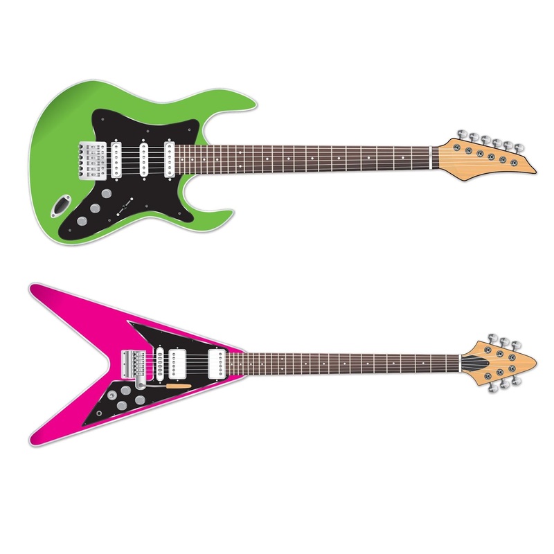 24 Pack Beistle Guitar Party Cutouts