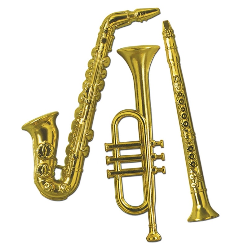 36 Pack Beistle Gold Plastic Musical Party Instruments 1 SIDED