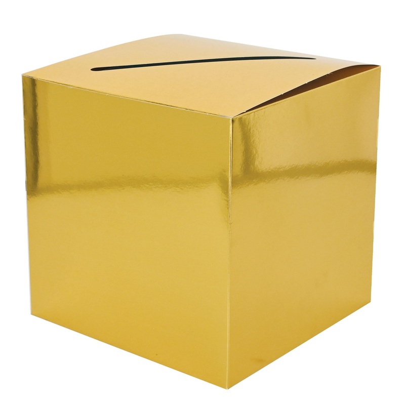 6 Pack Beistle Gold Foil All-Purpose Party Card Box