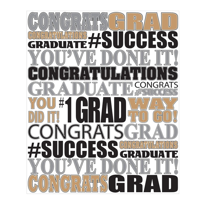 6 Pack Beistle Graduation Party Insta-Mural Decoration Photo Op