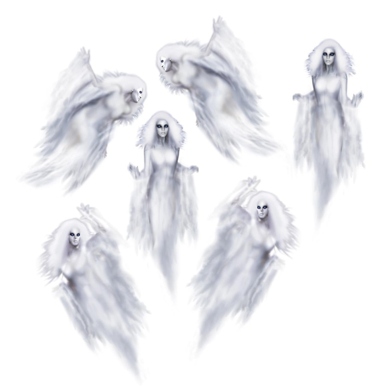 72 Piece Beistle Halloween Ethereal Ghost Props