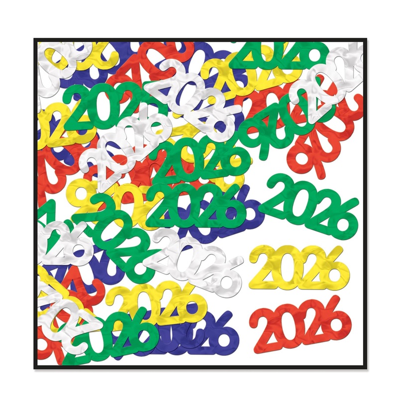 12 Pack Beistle Fanci-Fetti 2026 Silhouettes multi-color (0.5 Oz/Pkg)