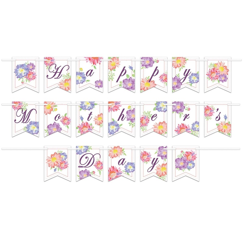 12 Pack Beistle Happy Mother's Day Streamer