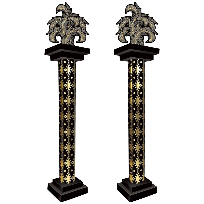 2 Pack Beistle Masquerade 3-D Tall Column Props