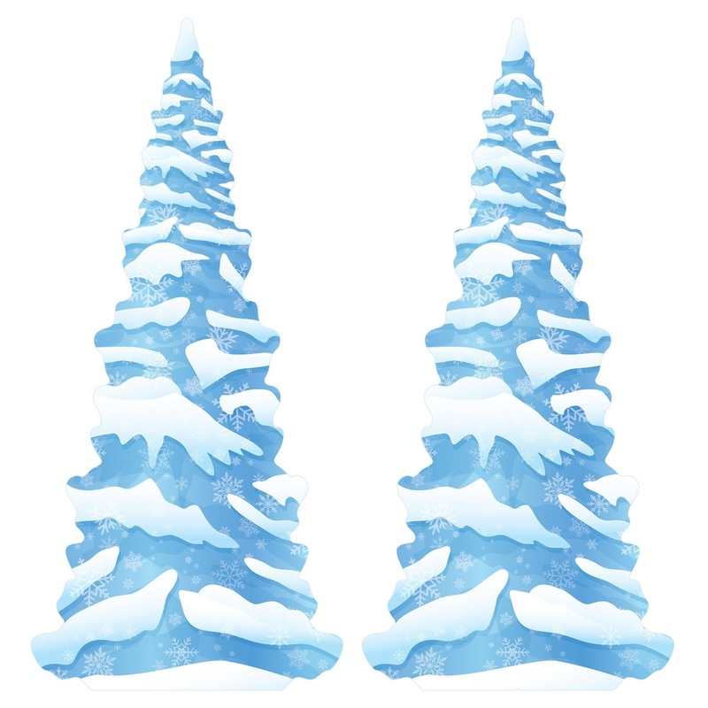 2 Pack Beistle Winter Wonderland Tree Stand-Up Decoration