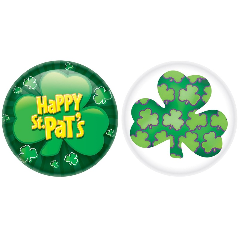 24 Pack Beistle St Patrick's Day Buttons