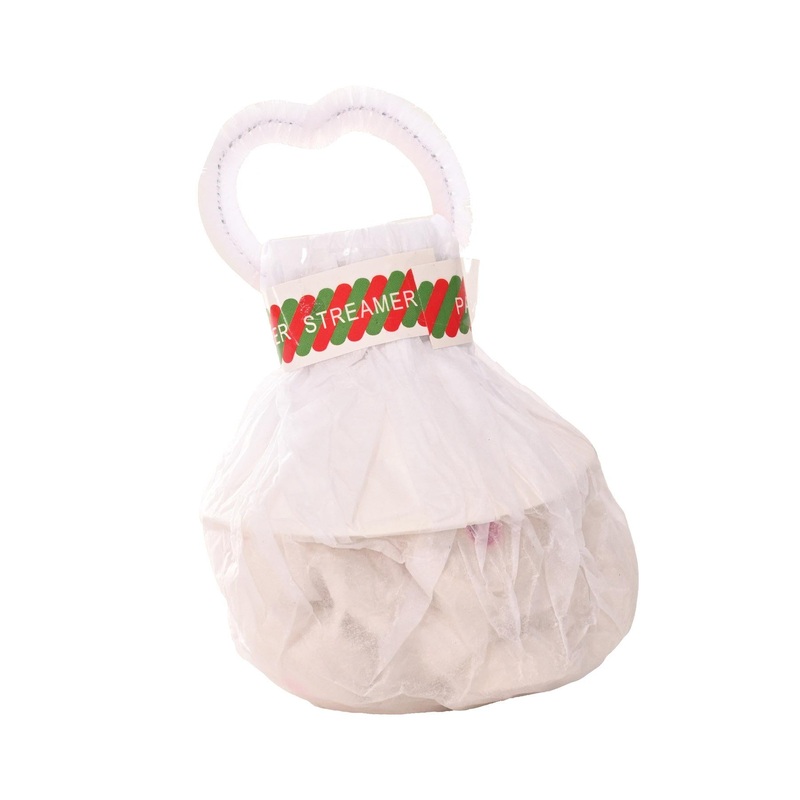 25 Pack Beistle Handheld White Party Streamer Bundles