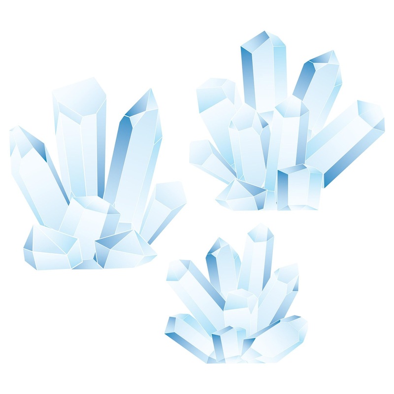 3 Pack Beistle Winter Wonderland Ice Crystal Stand-Up Decoration