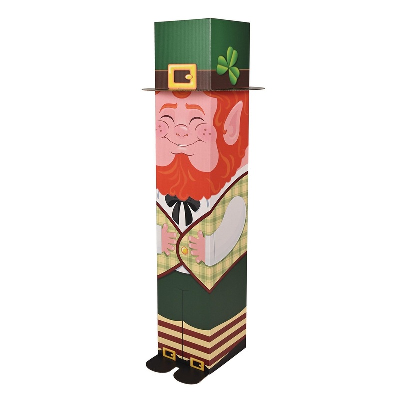4 Pack Beistle 3-D Leprechaun Prop