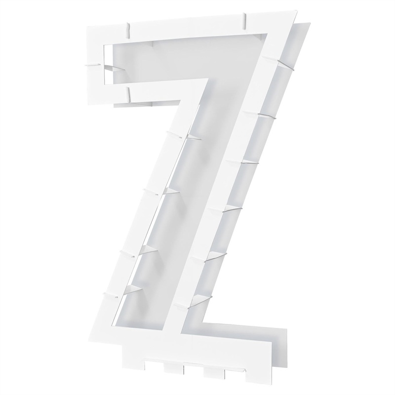 4 Pack Beistle Balloon Mosaic Number 7 Frame