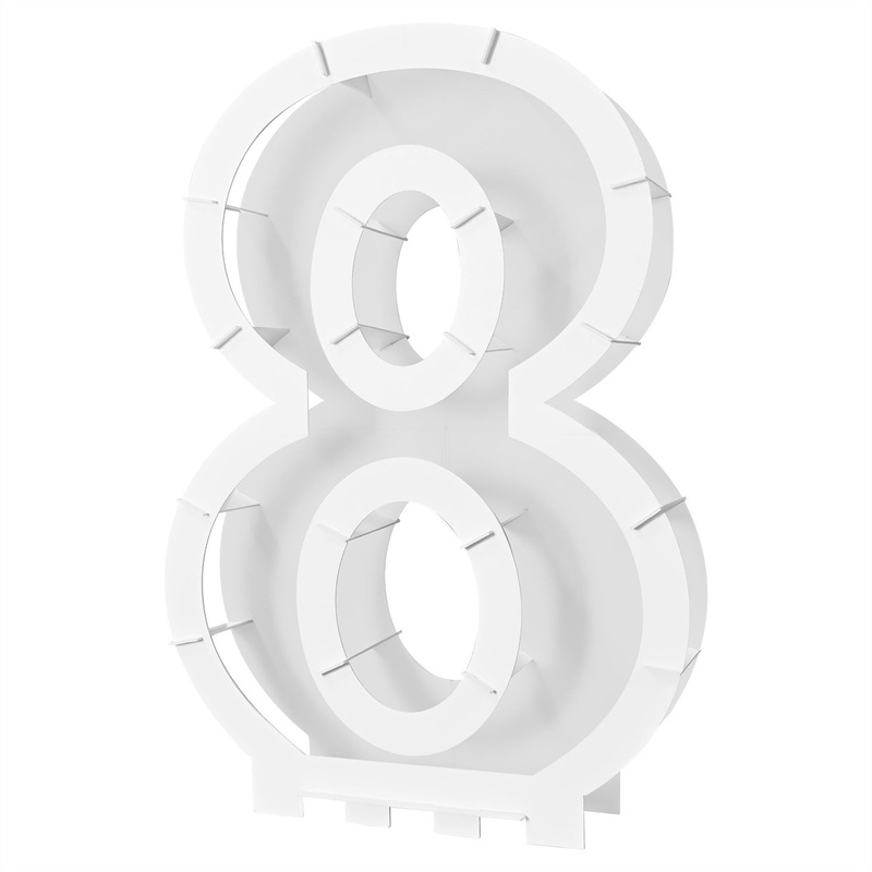 4 Pack Beistle Balloon Mosaic Number 8 Frame