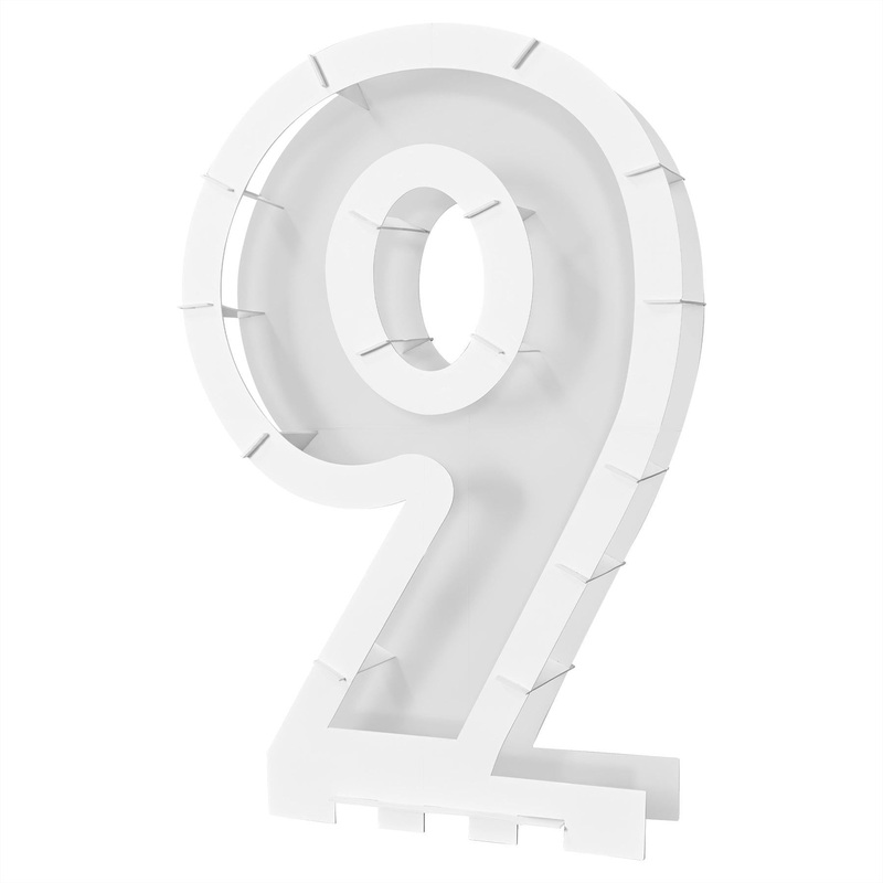 4 Pack Beistle Balloon Mosaic Number 9 Frame
