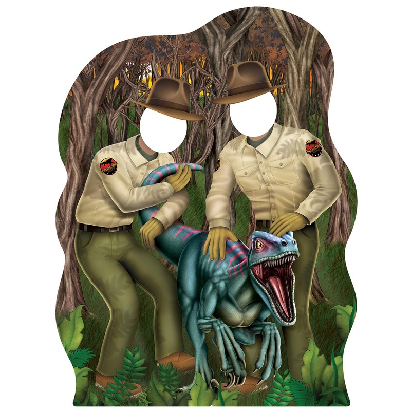 4 Pack Beistle Dinosaur Wranglers Photo Prop Stand-Up Decoration