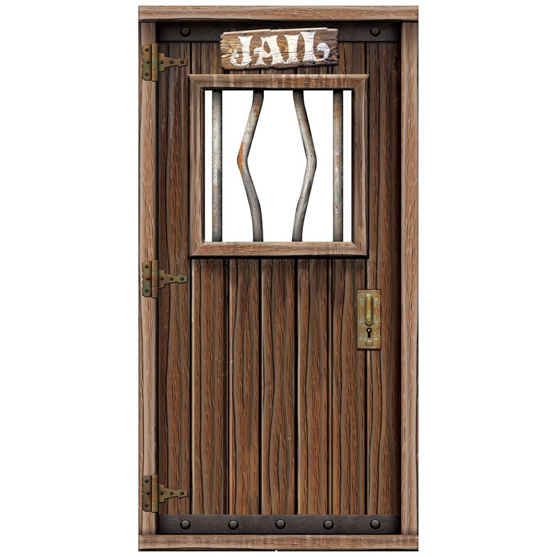 4 Pack Beistle Jail Photo Prop Stand-Up Decoration