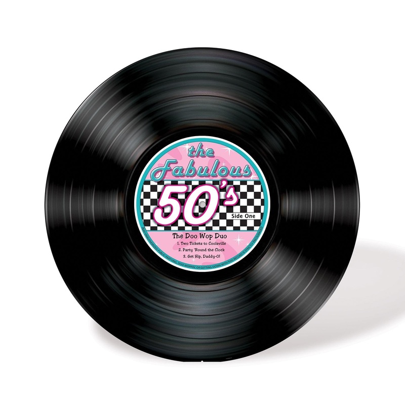 4 Pack Beistle Record Stand-Up Decoration