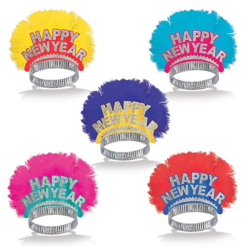 50 Pack Beistle Happy New Year Bird Of Paradise Tiara