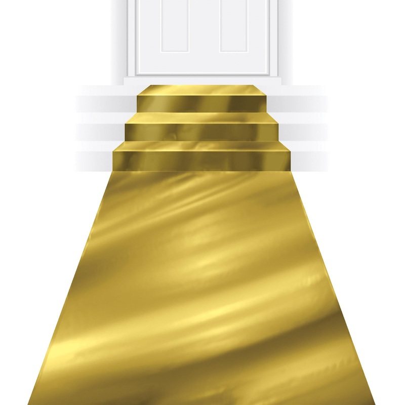 Beistle Metallic 50ft Aisle Runner gold